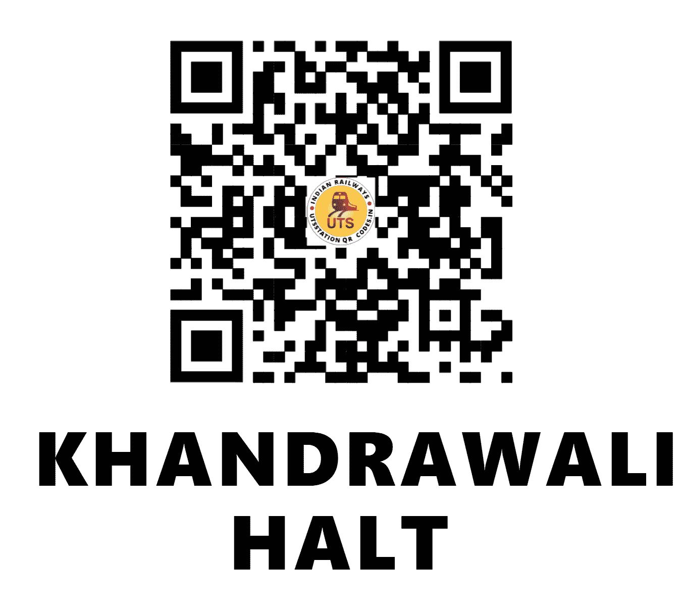 UTS QR Code for KHANDRAWALI HALT - KZI (NR - UTTAR PRADESH)